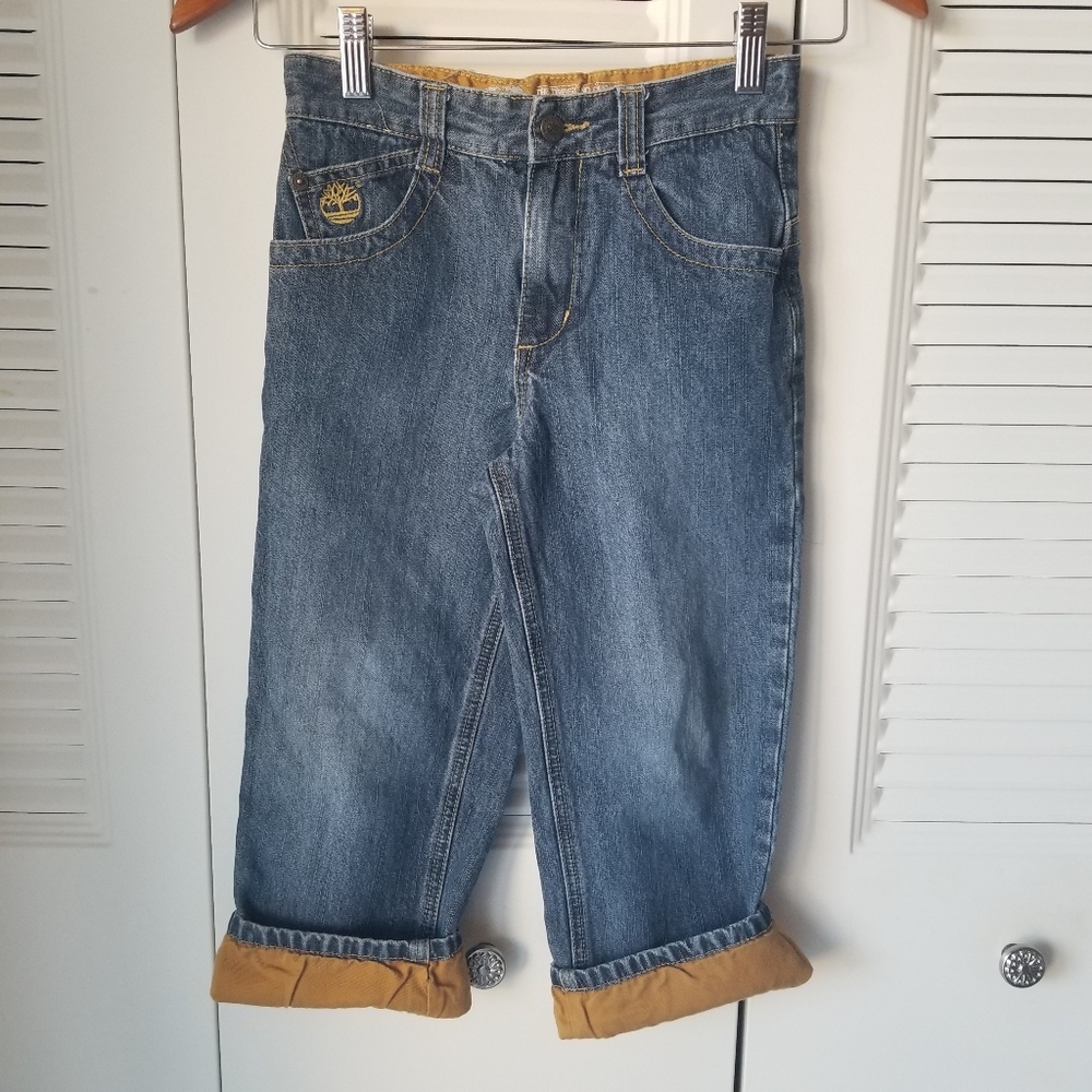 Kids Timberland Cargo Jeans Size 5 Baggy Y2K 90s